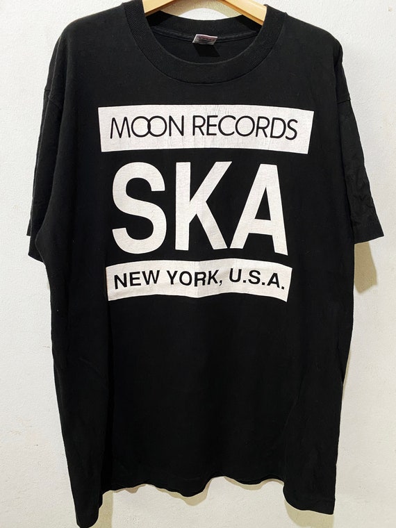 Vintage 90s Moon Ska Records Shirt Size XL - image 1