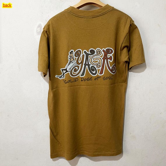 ミュージシャン llica graphic tee 1998s Vintage 90s Yaga T-shirt Hip-hop Rasta Streetwear Graphic Tee Size