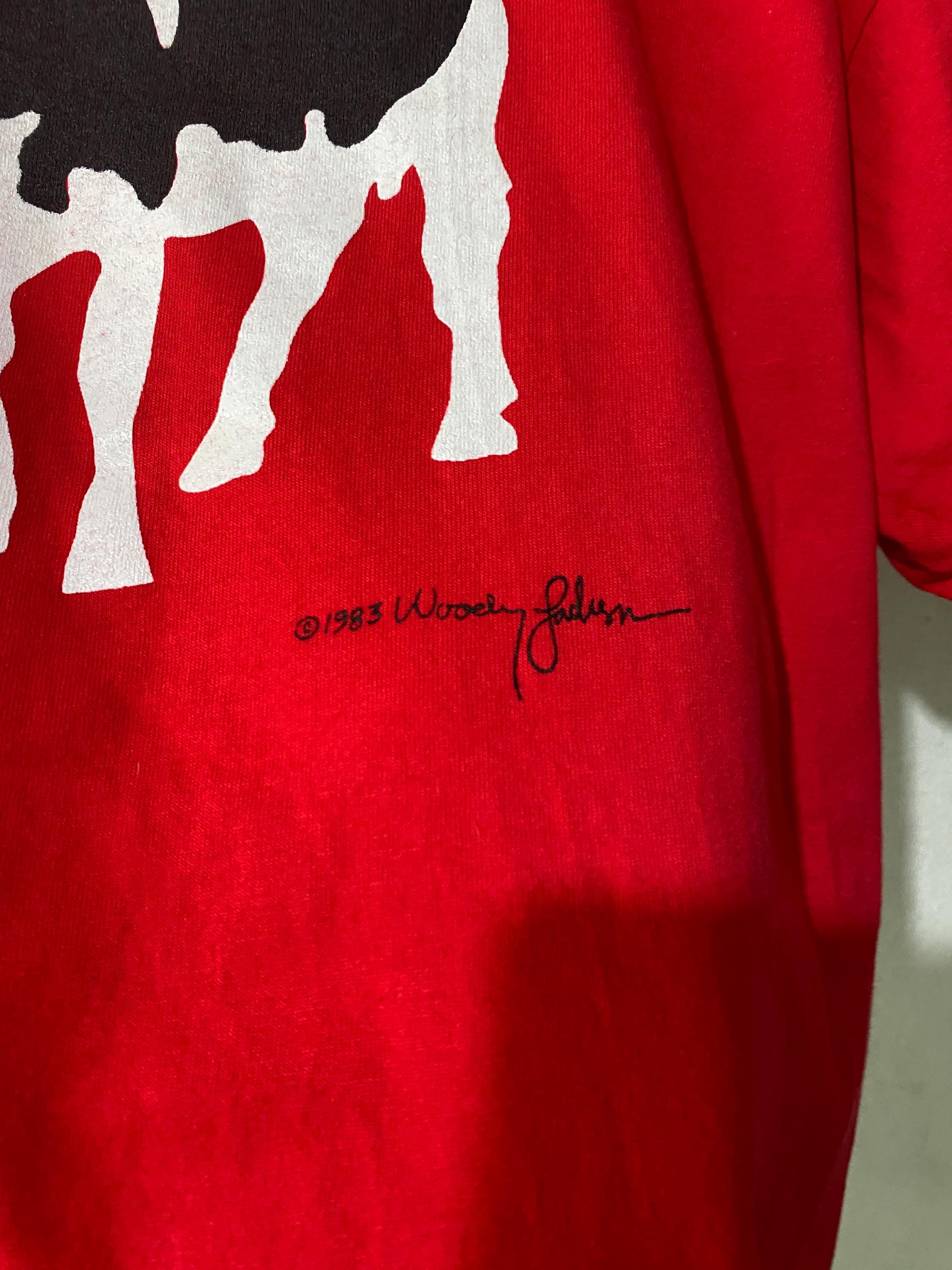 80s USA アメリカ製ウッディジャクソンアートTシングルステッチ 【公式 