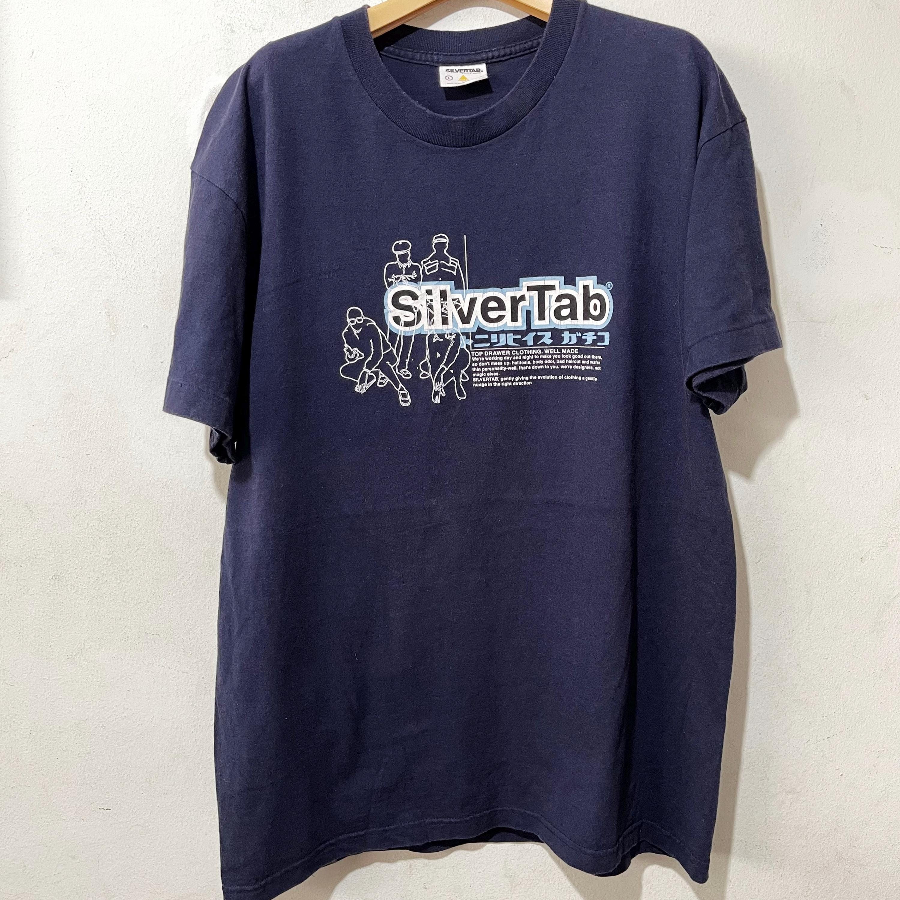 Silver Tab Logo Vintage 90s Levi's SilverTab T-Shirt Size L–XL