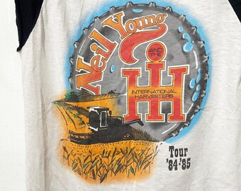 Vintage 1984-1985 Neil Young and the International Harvesters T