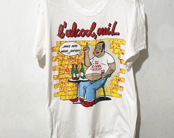 Vintage 90's Black Neon COYOTE UGLY Saloon Don't Just Get Drunk T
