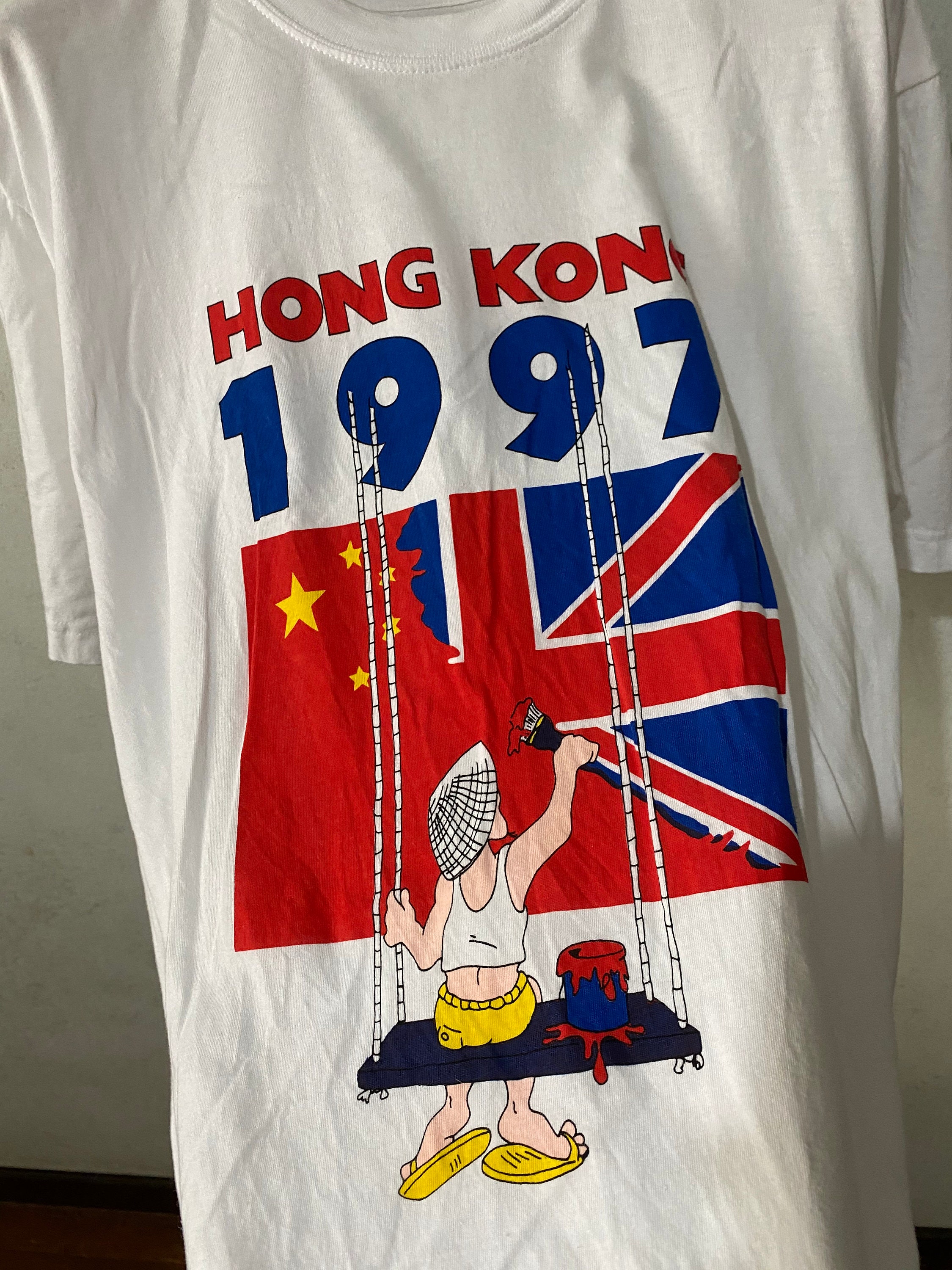ヴィンテージ 1997 香港返還 Tシャツ サイズ M - Etsy 日本