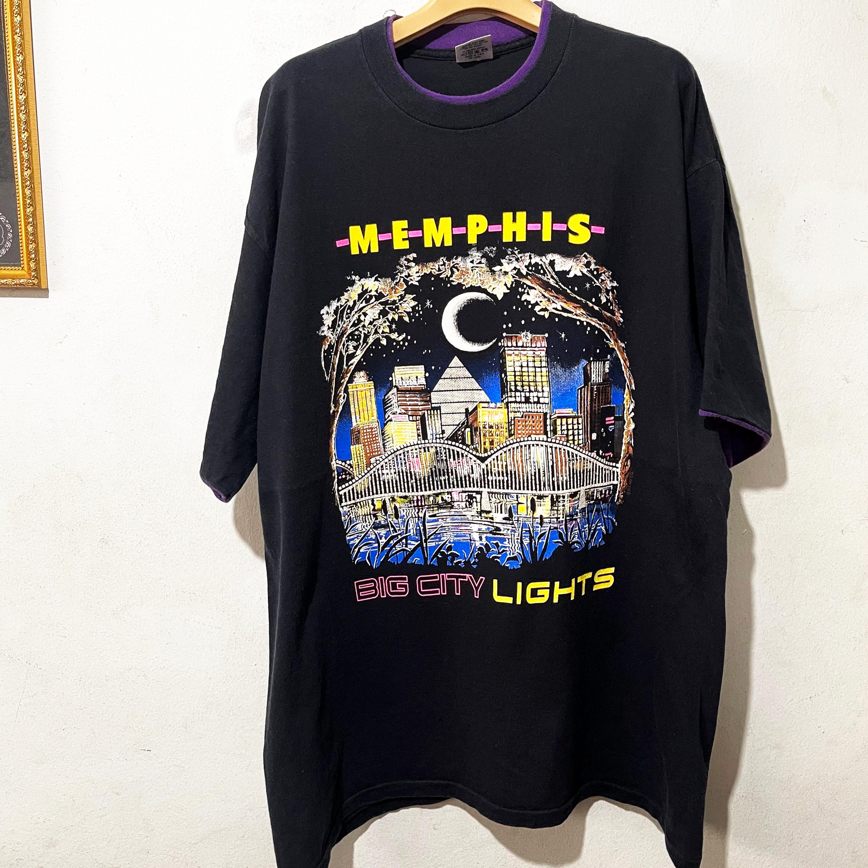 Vintage 90s Memphis Skyline T-shirt Size XL - Etsy