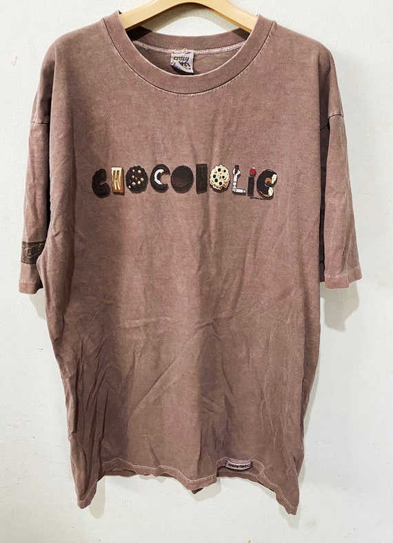 Vintage 90s Chocoholic Shirt Size L - Etsy