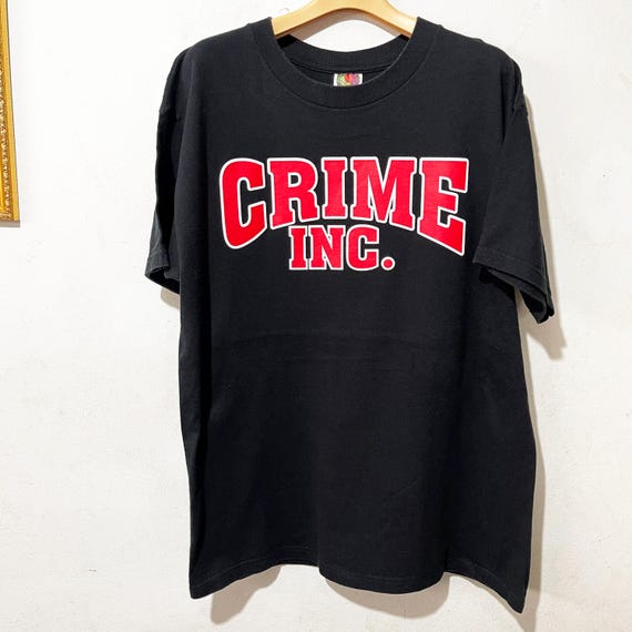 Vintage 90s Crime Inc TV T-shirt Size L - Etsy