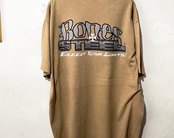 Vintage 90s Bones Steel Surf Skate T-Shirt Size XL
