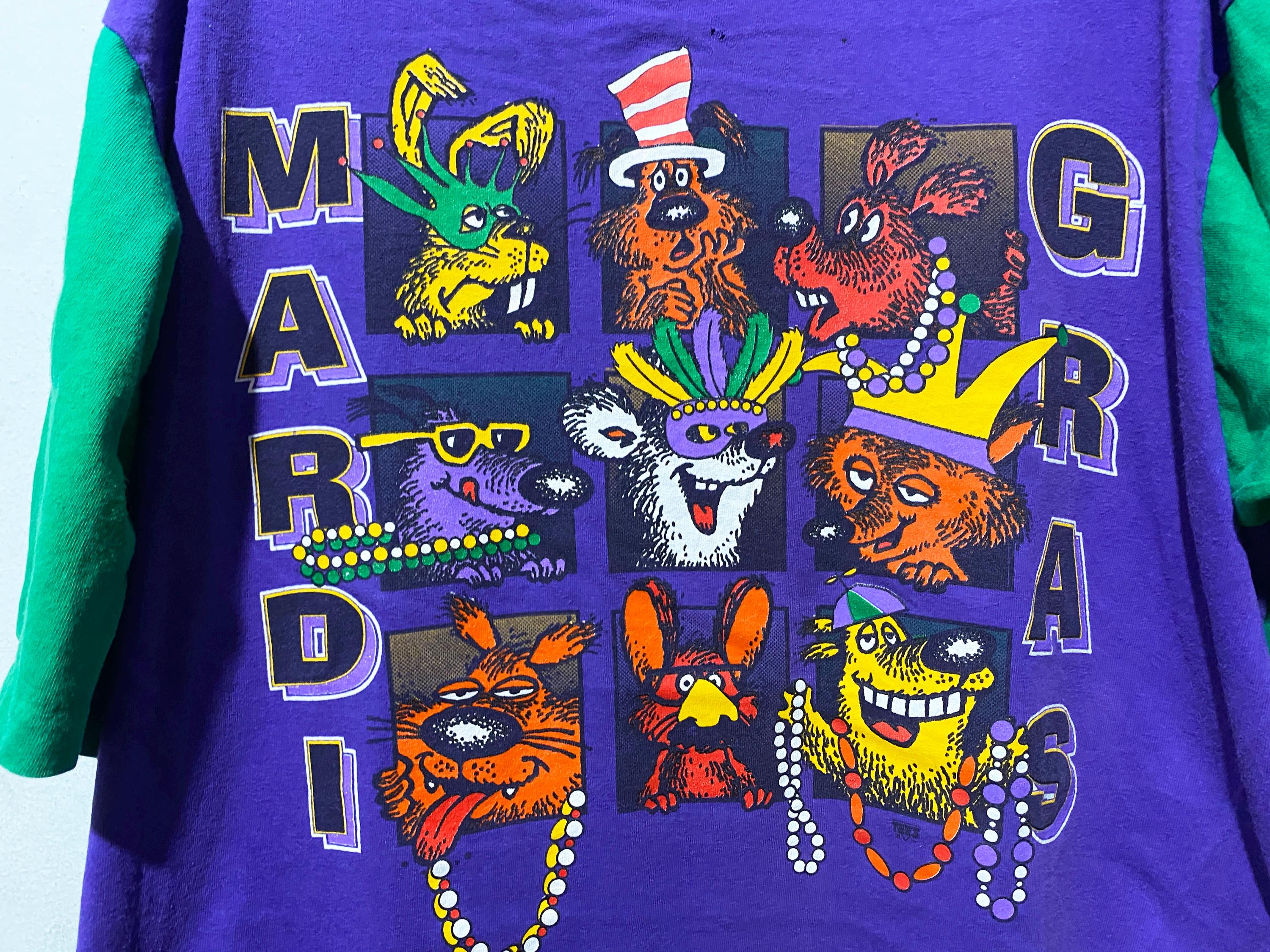 90年代のヴィンテージ マルディグラ ニューオーリンズ Tシャツ サイズ 