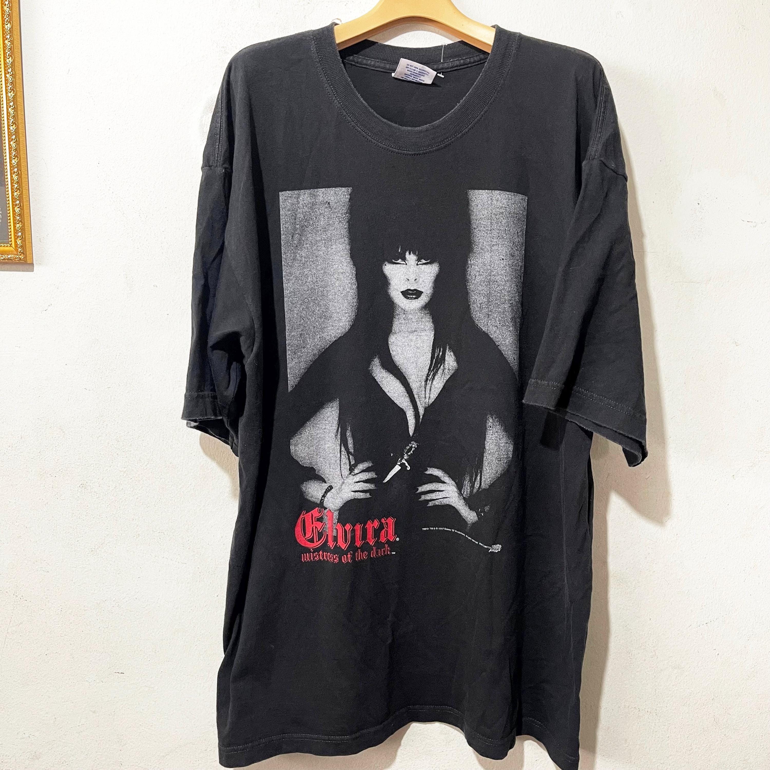 T-shirt Elvira - Design Vintage Horror Movie - Taille S à 3XL - Neuf Avec étiquettes - Couleur Noir - Unisexe