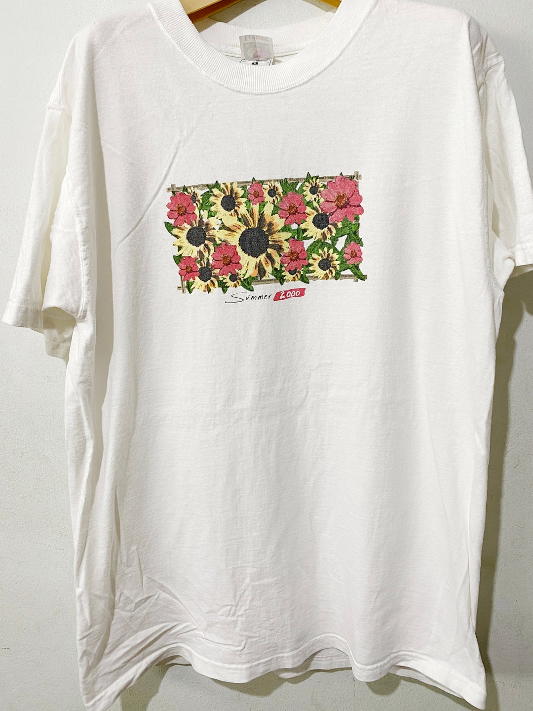Women Summer Vintage Flower Lapel 100 Ramie Shirt
