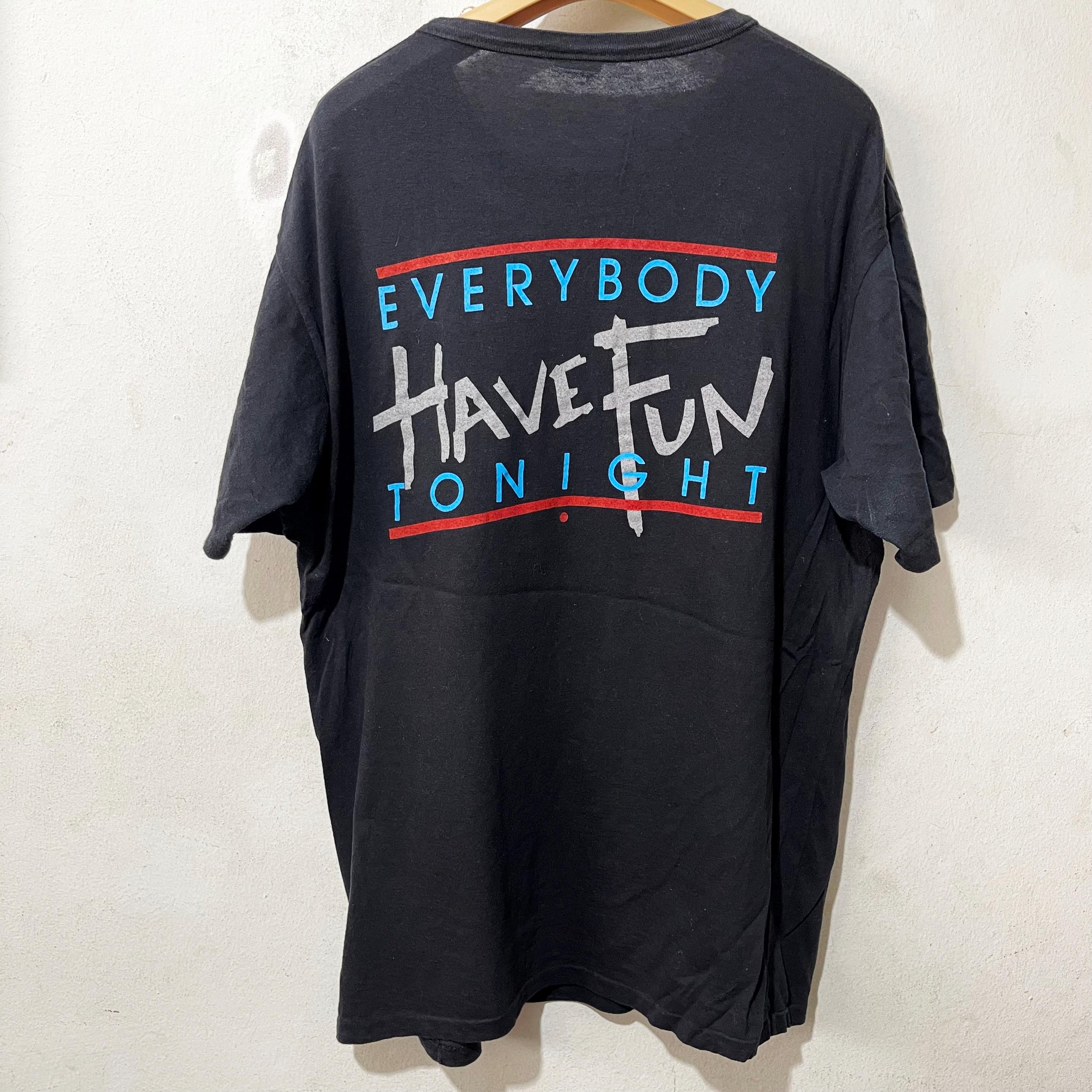 Vintage 1987 Wang Chung Mosaic Everybody Have Fun Tonight T-shirt 