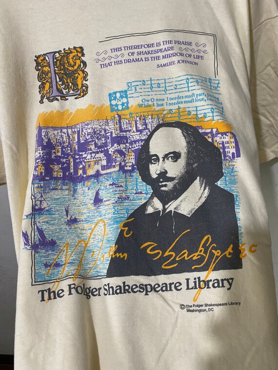 Vintage 90s William Shakespeare T-shirt Size XL - Etsy