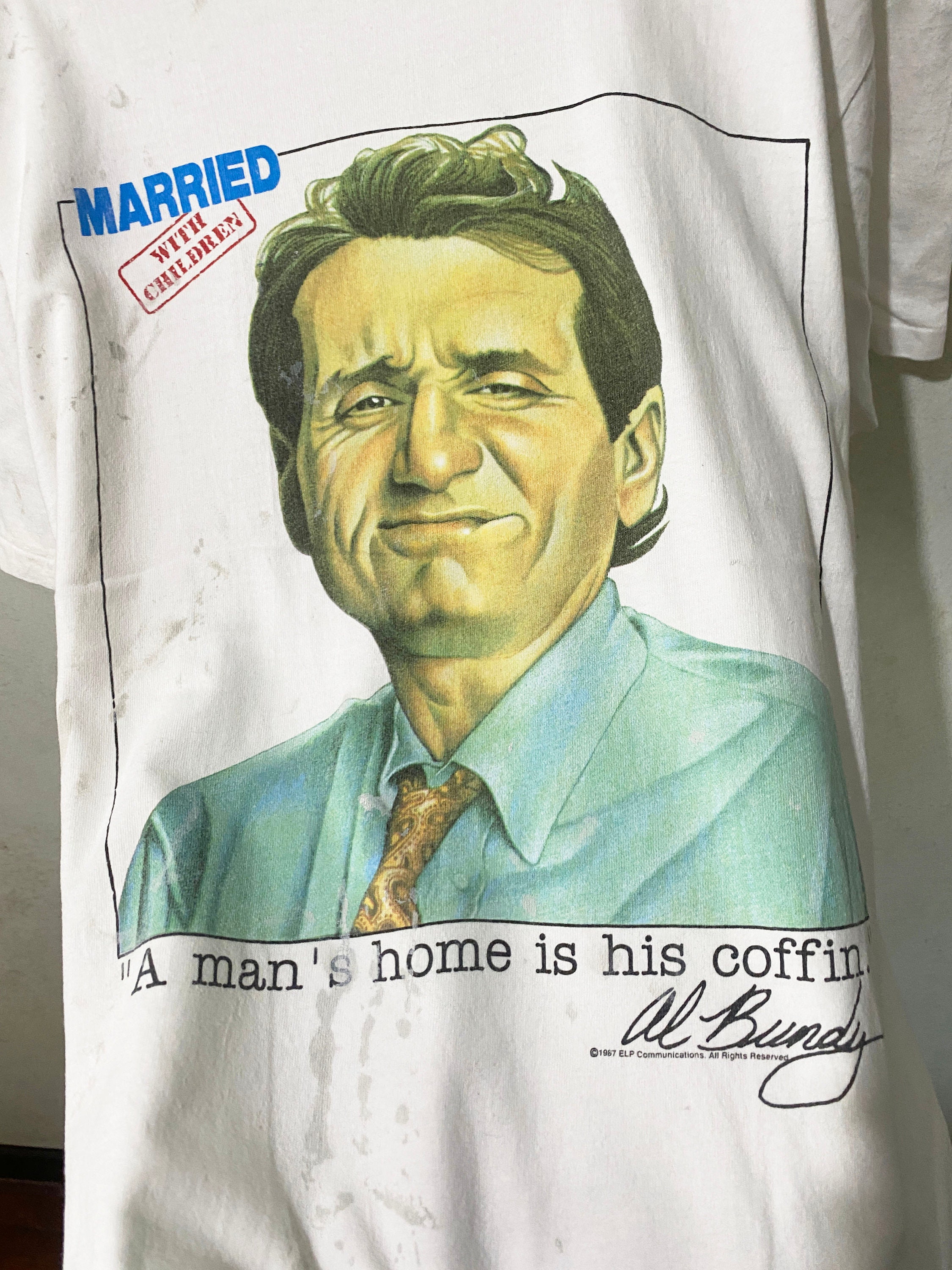 Vintage 1987 Married With Children T-shirt Size L - Etsy