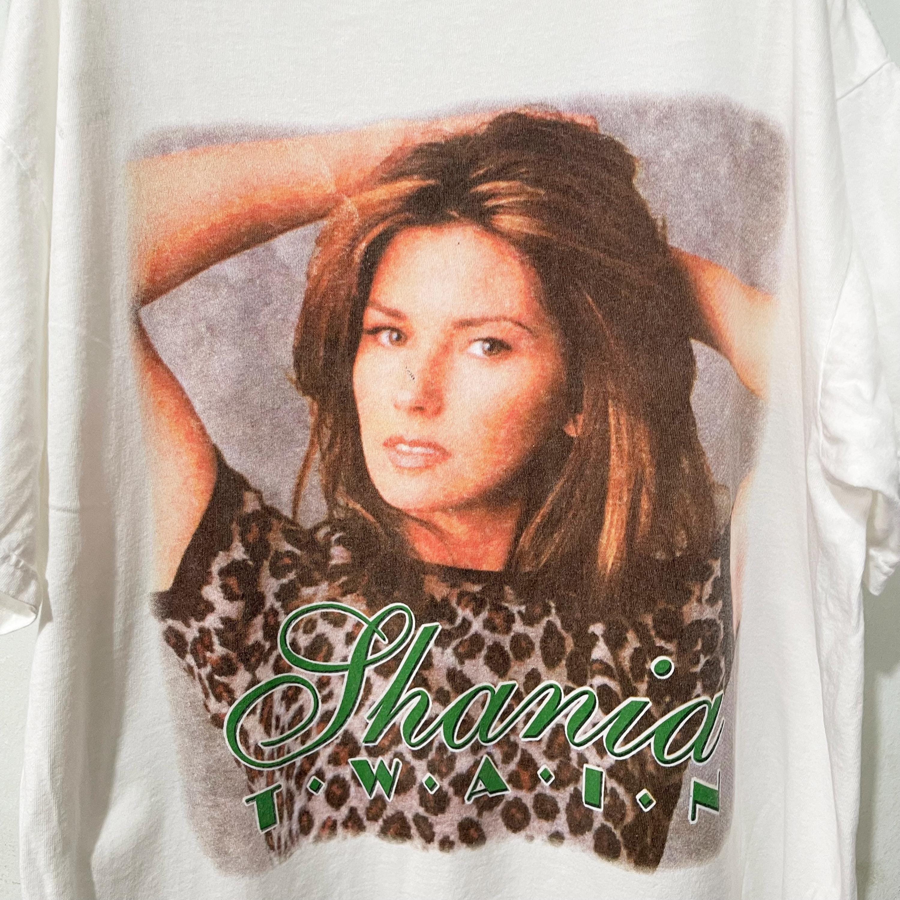 Vintage 90s Shania Twain T-shirt Size XL - Etsy