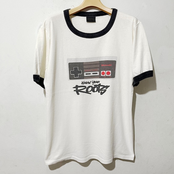 Vintage 90s Nintendo Know Your Roots Ringer Tee Size M - Etsy Israel