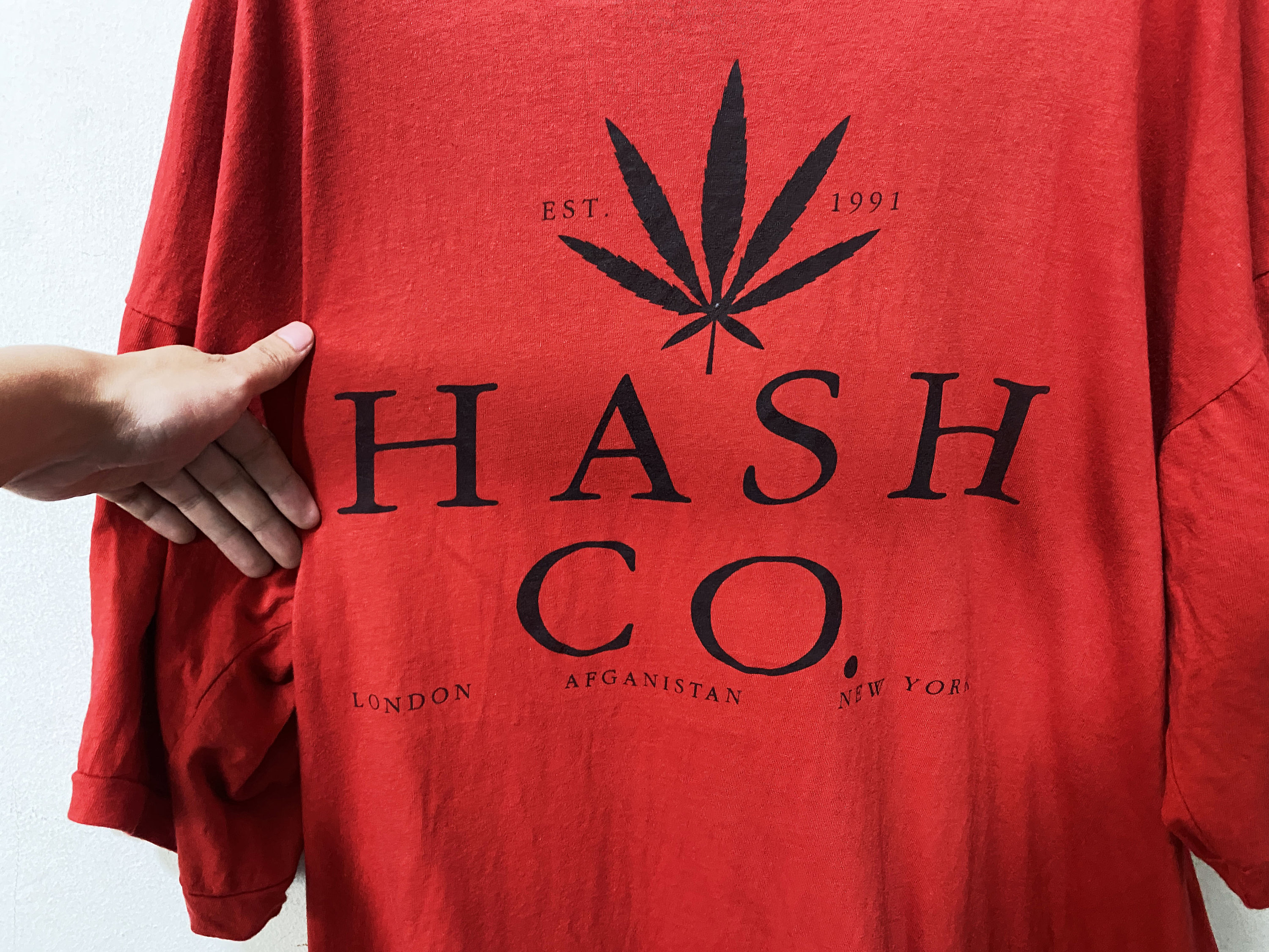 Vintage 90s Marijuana Leaf Shirt Size XL-XXL 1991 Hash Shirt
