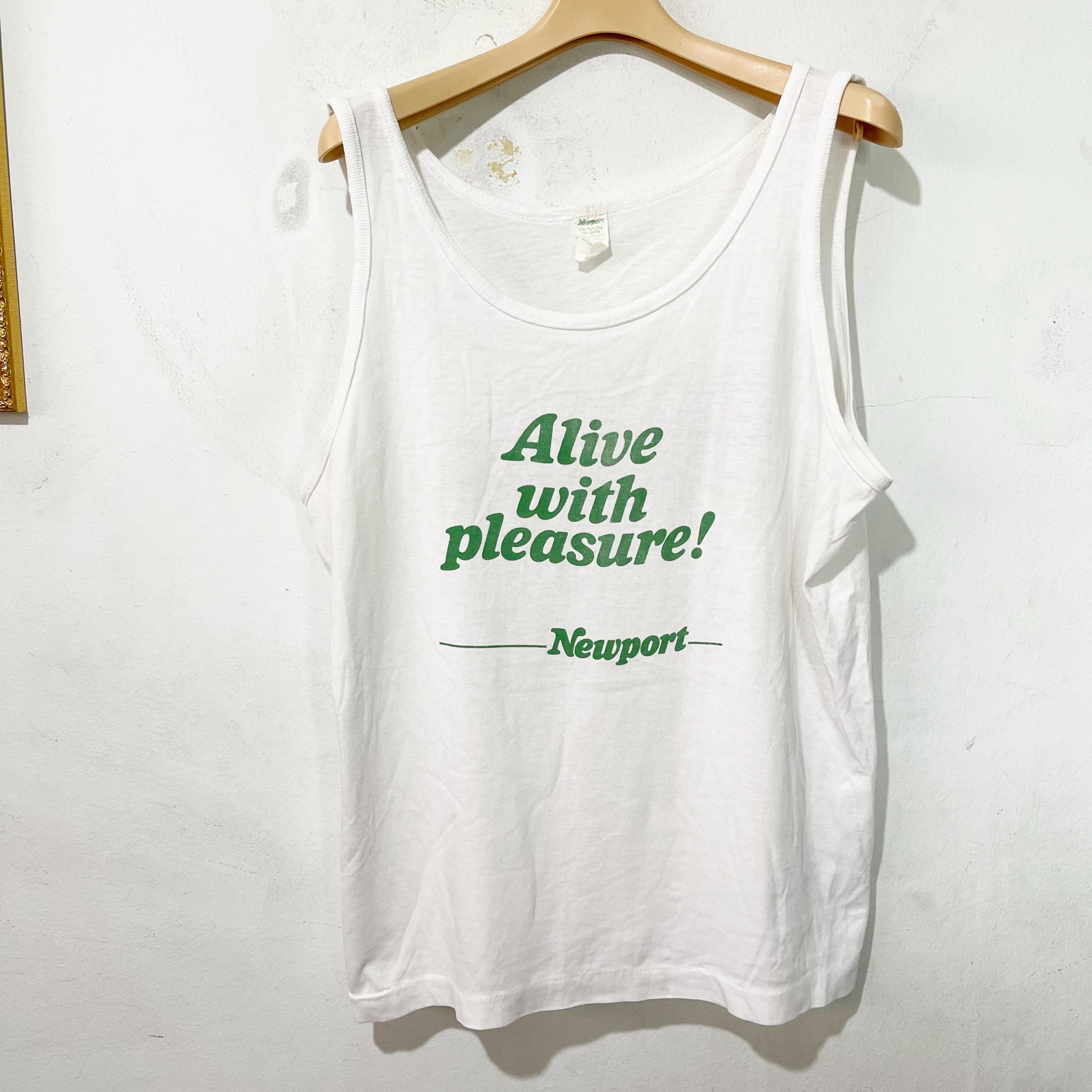 Vintage 90s Newport Alive With Pleasure Tank Top Size L - Etsy