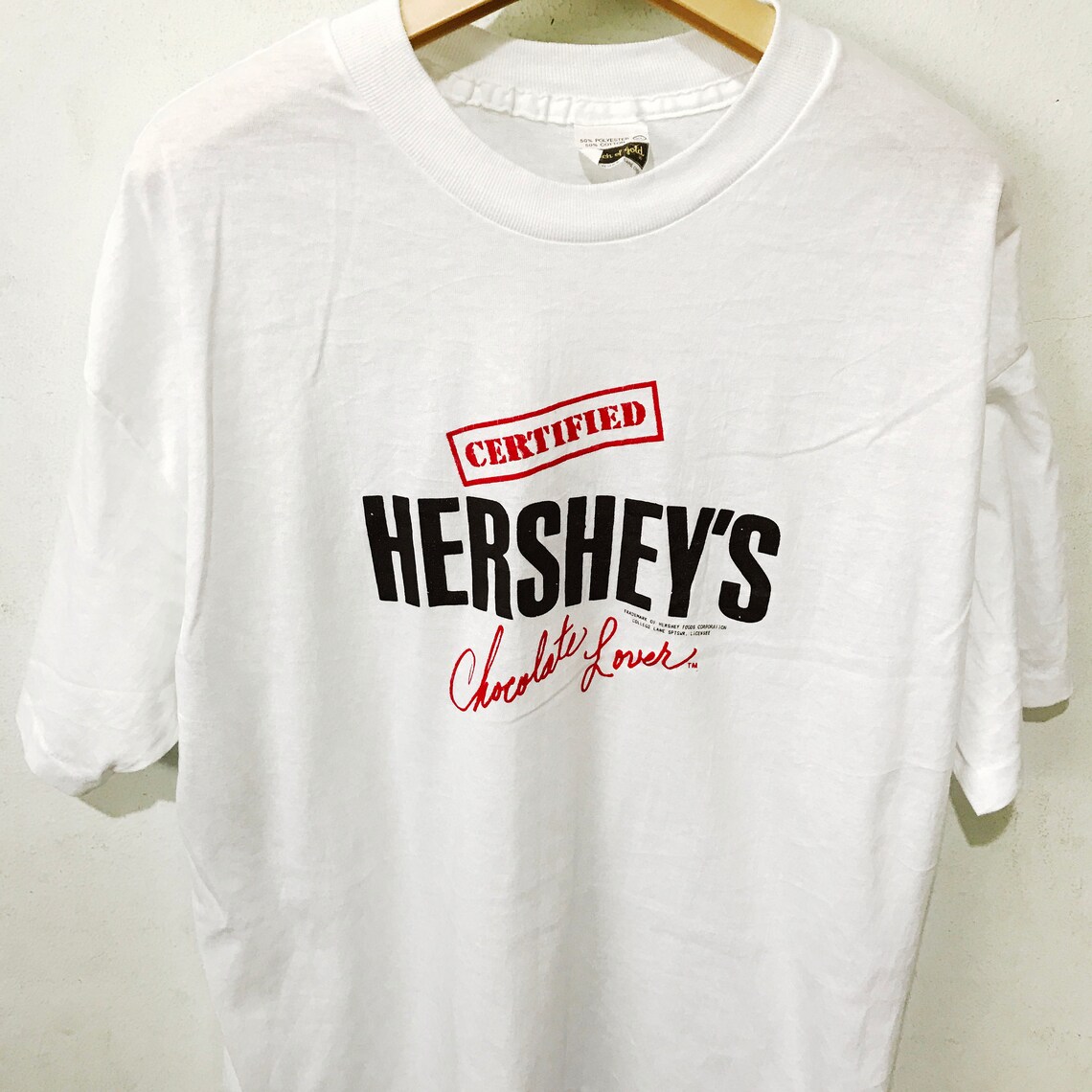 Vintage Hershey Shirt Size L Free Shipping chocolate Etsy