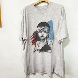 Vintage 1986 Les Miserables Shirt Size XL Vintage Novel Shirt, Vintage Musical Tee, Vintage Broadway Shirt