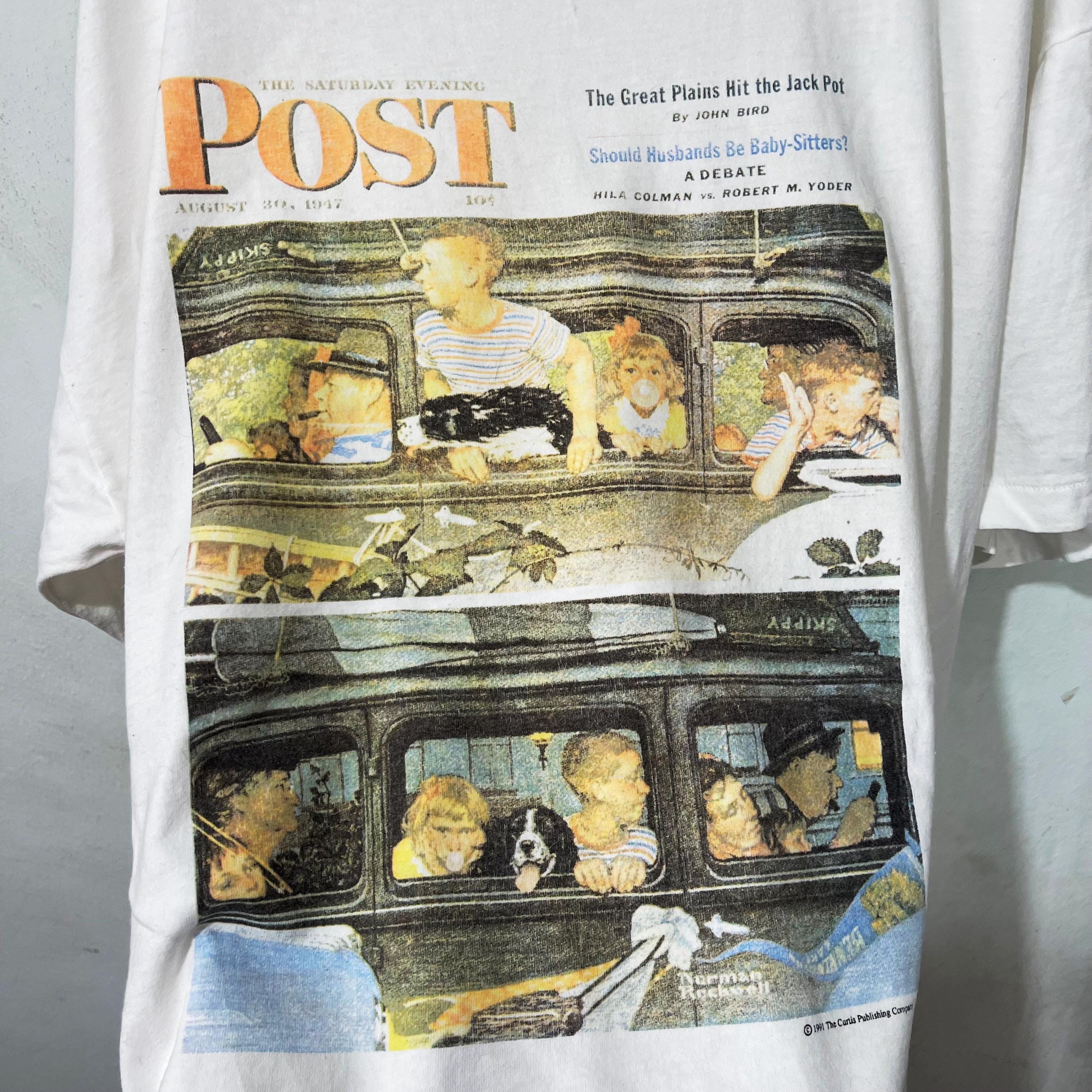 Vintage 1991 the Saturday Evening Post Norman Rockwell T-shirt