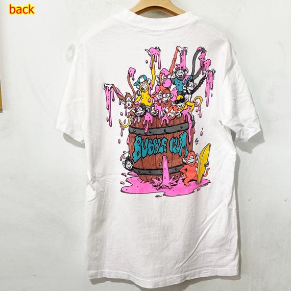 Vintage 90s Bubble Gum Surf Wax T-shirt Size M - Etsy Israel