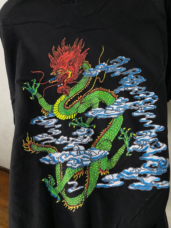 Vintage 90s Dragon Tattoo T-shirt Size L-XL - Etsy Israel