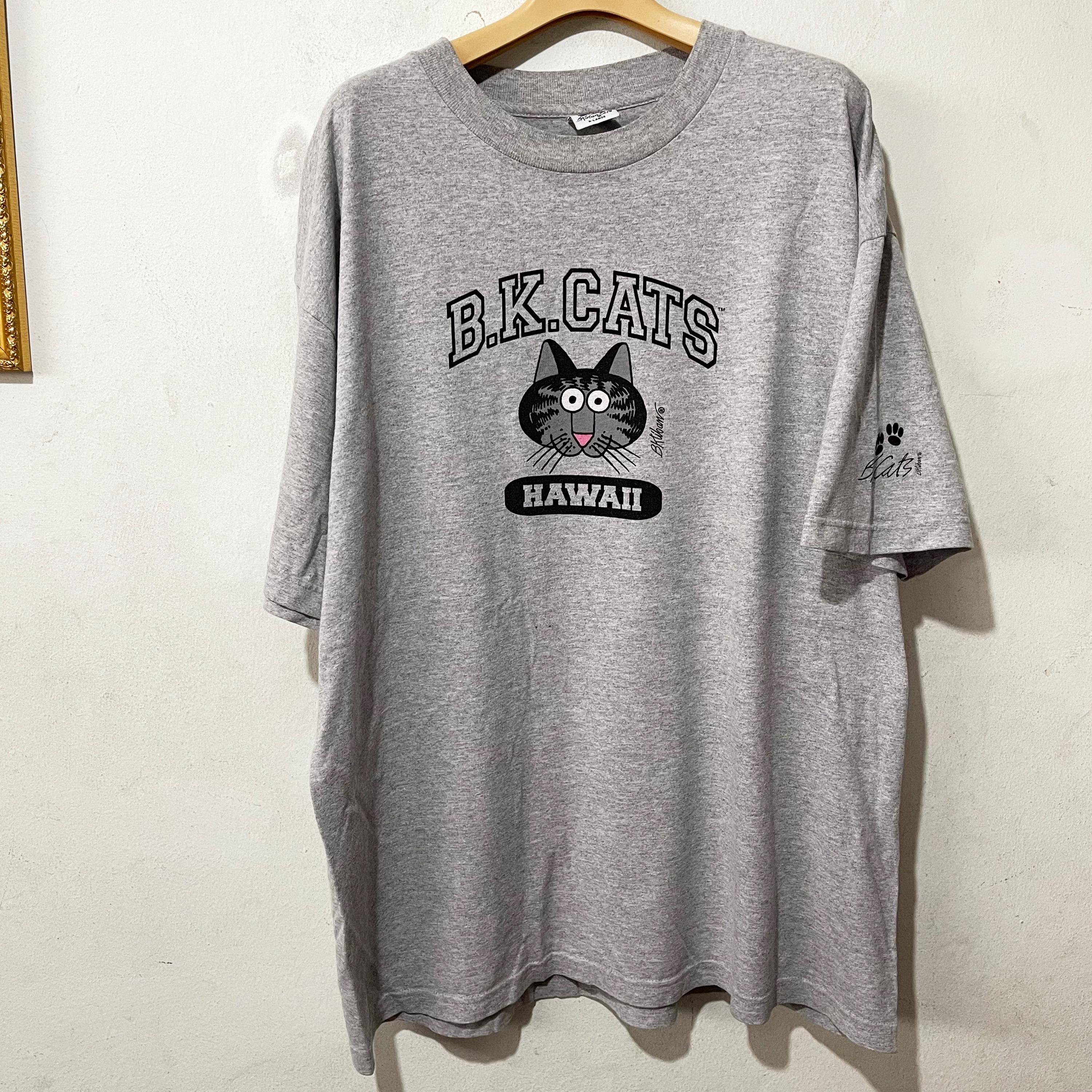 Vintage 90s BK Liban Cats T-shirt Hawaii Funny Cat Lover Graphic