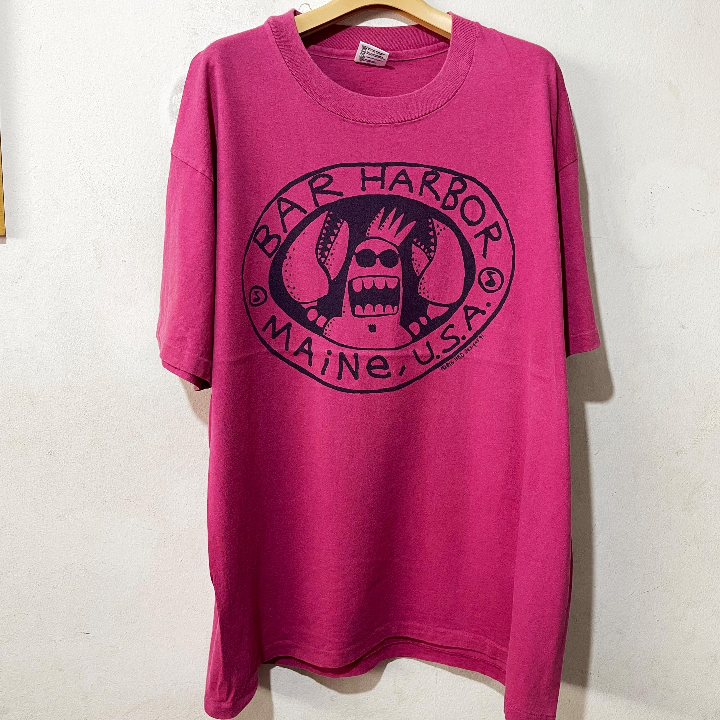 90年代ヴィンテージ Big Hed Designs バーハーバー メインTシャツ 