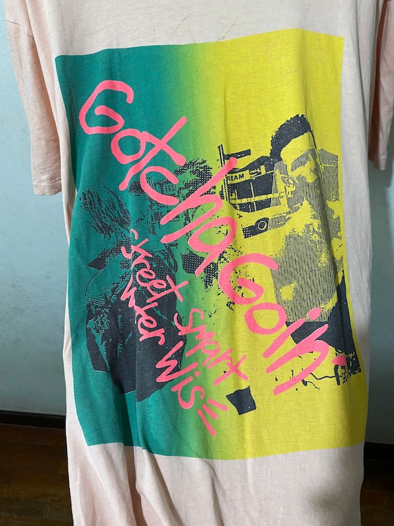 GERMANY VINTAGE trigema  1987s ロゴTシャツ Rare! Vintage Megadeth 1987 Bio Hazard Art of Speed Metal Band