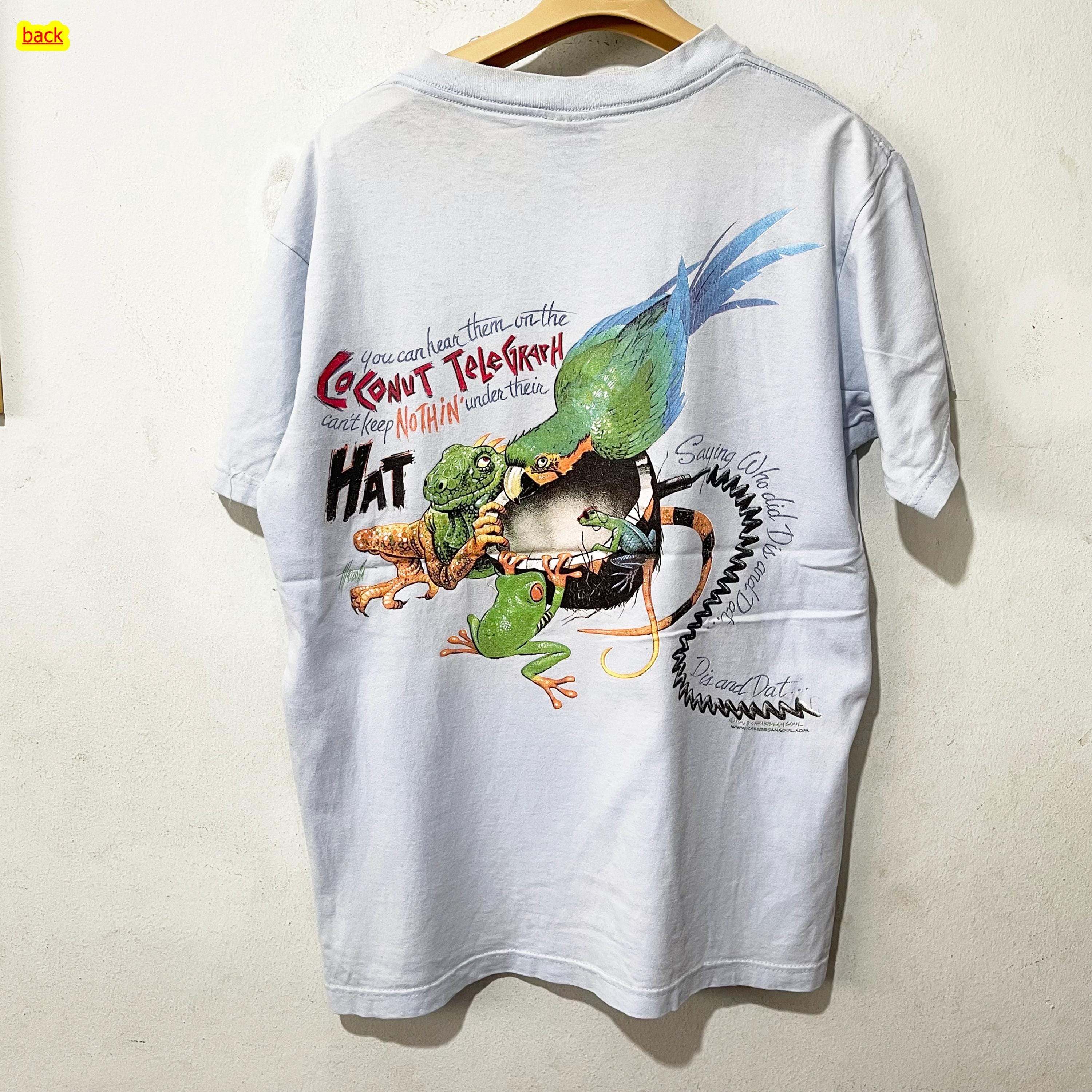 Vintage 1999 Caribbean Soul T-Shirt Margaritaville Jimmy Buffett Graphic Tee Size M