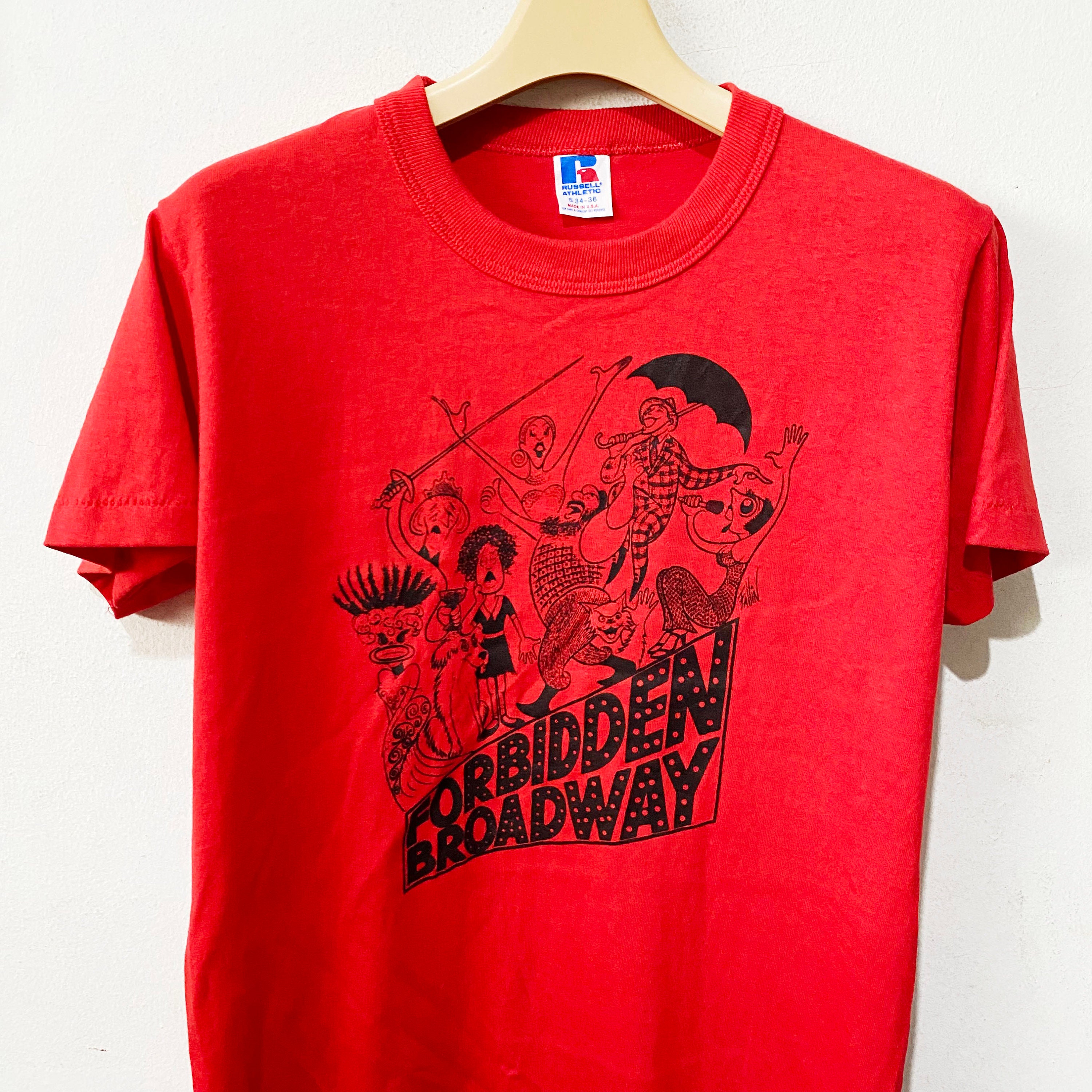 Vintage 80s Forbidden Broadway Shirt Size S Free Shipping