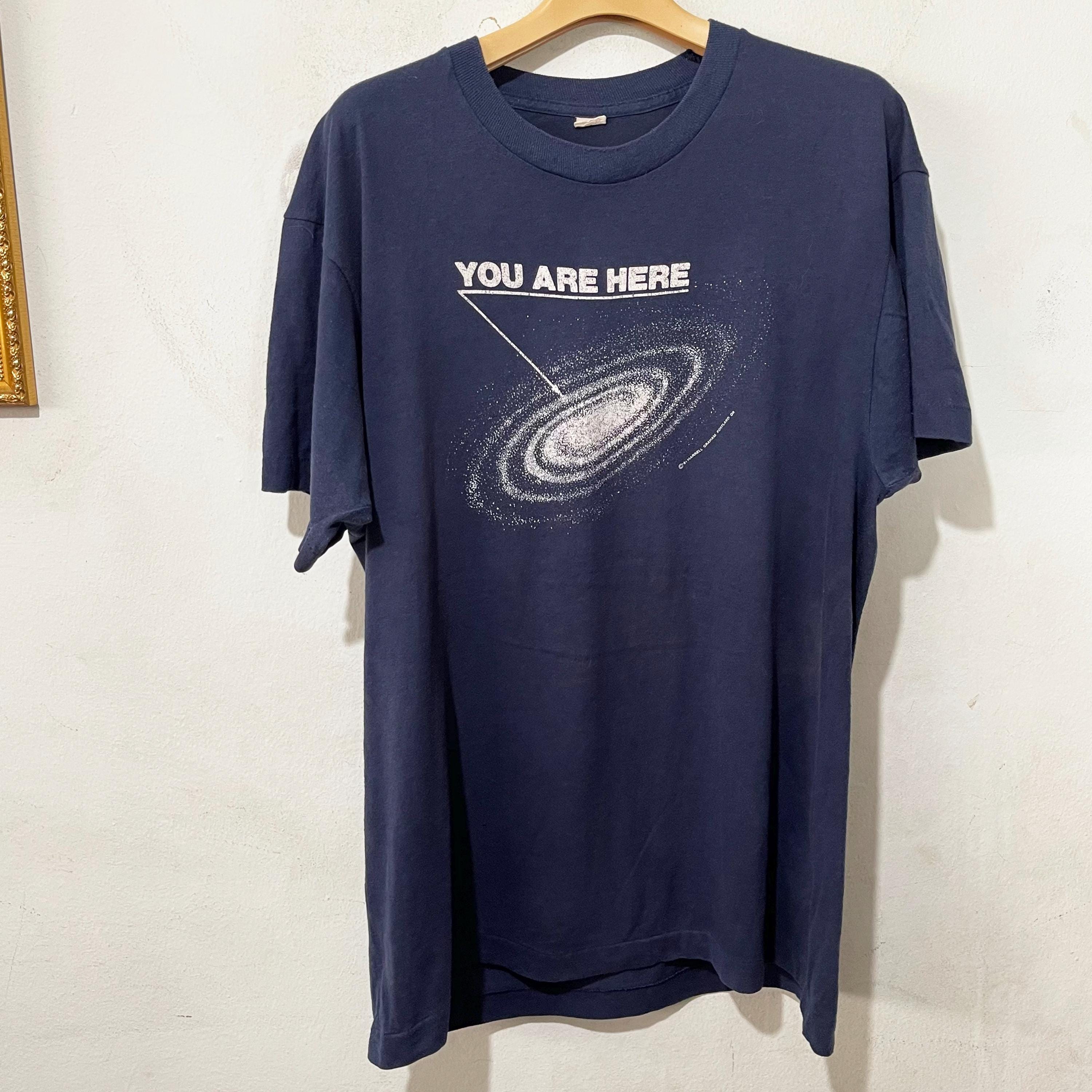 Vintage 90s You Are Here Milky Way Galaxy Space T-shirt Size L - Etsy