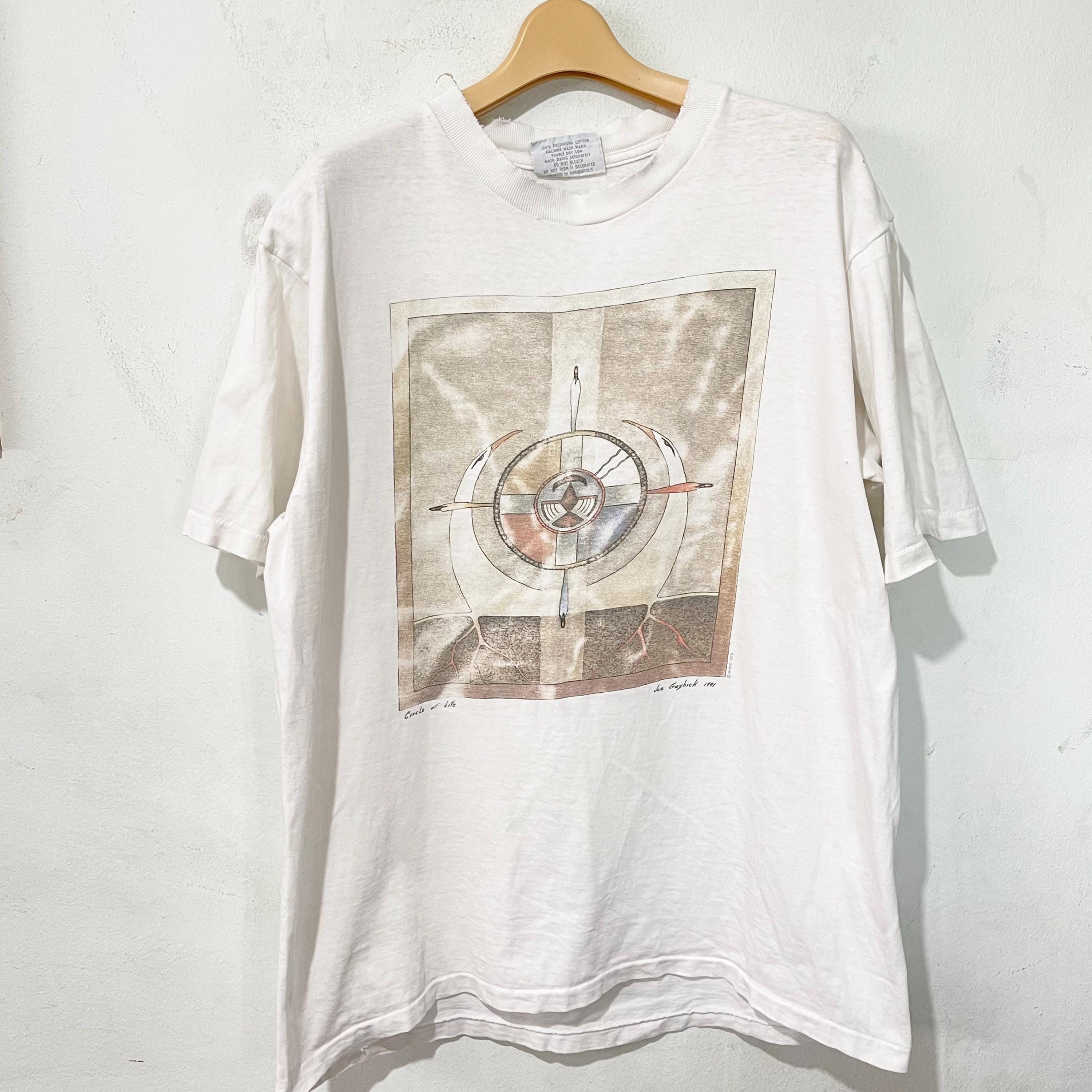 90s Joe Geshick アートTシャツ USA製 シングル 90s 90年代 アメリカ製