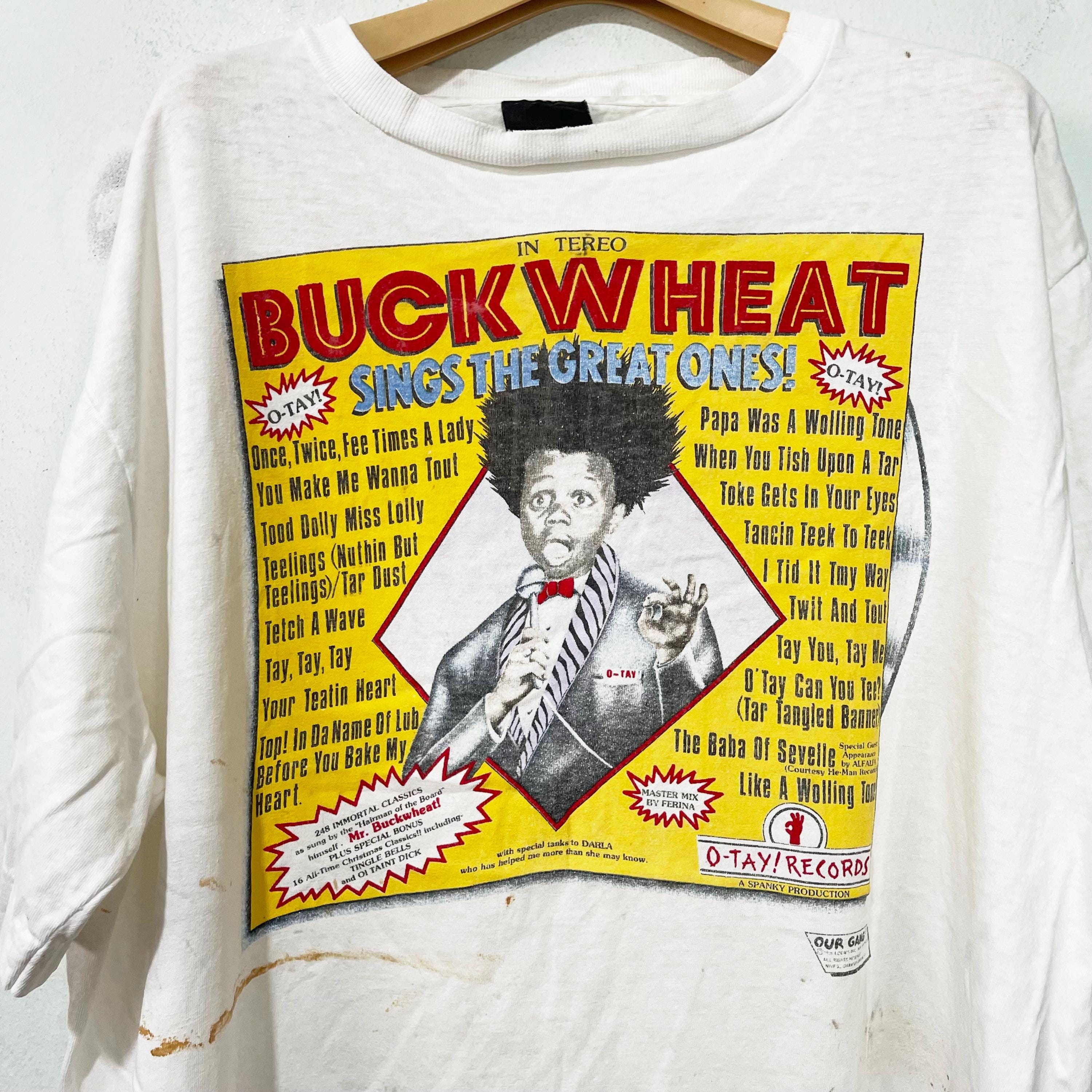 90s VINTAGE “Our Gang” BUCKWHEAT Tシャツ XL Vintage 90s Buckwheat Sings the Great Ones the Little Rascals T