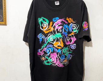 Vintage 90s Flower Garden T-Shirt Size XL