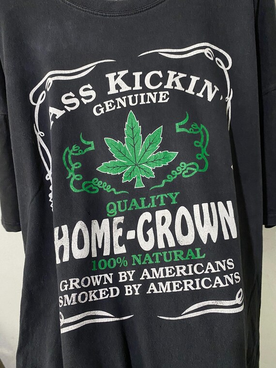 Vintage Ass Kickin Home Grown Marijuana T-shirt Size XXL - Etsy