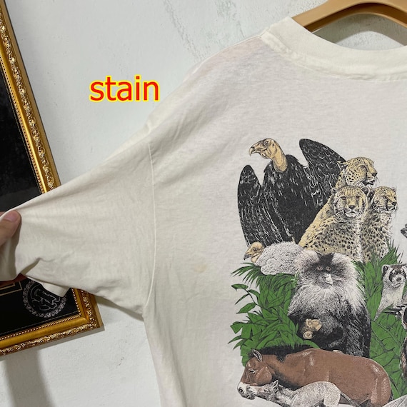 Vintage 90s Zoo Animal T-shirt Size XL - Etsy
