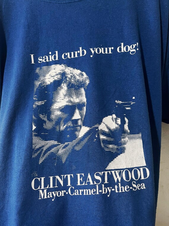 溝*尻様 Clint Eastwood 90’s VINTAGE Tシャツ LE Vintage 90s Clint Eastwood I Said Curb Your Dog T-shirt Size XL