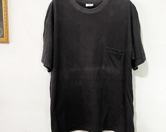 Vintage 90s Gap Pocket T-shirt White Single Stitched Small Made in