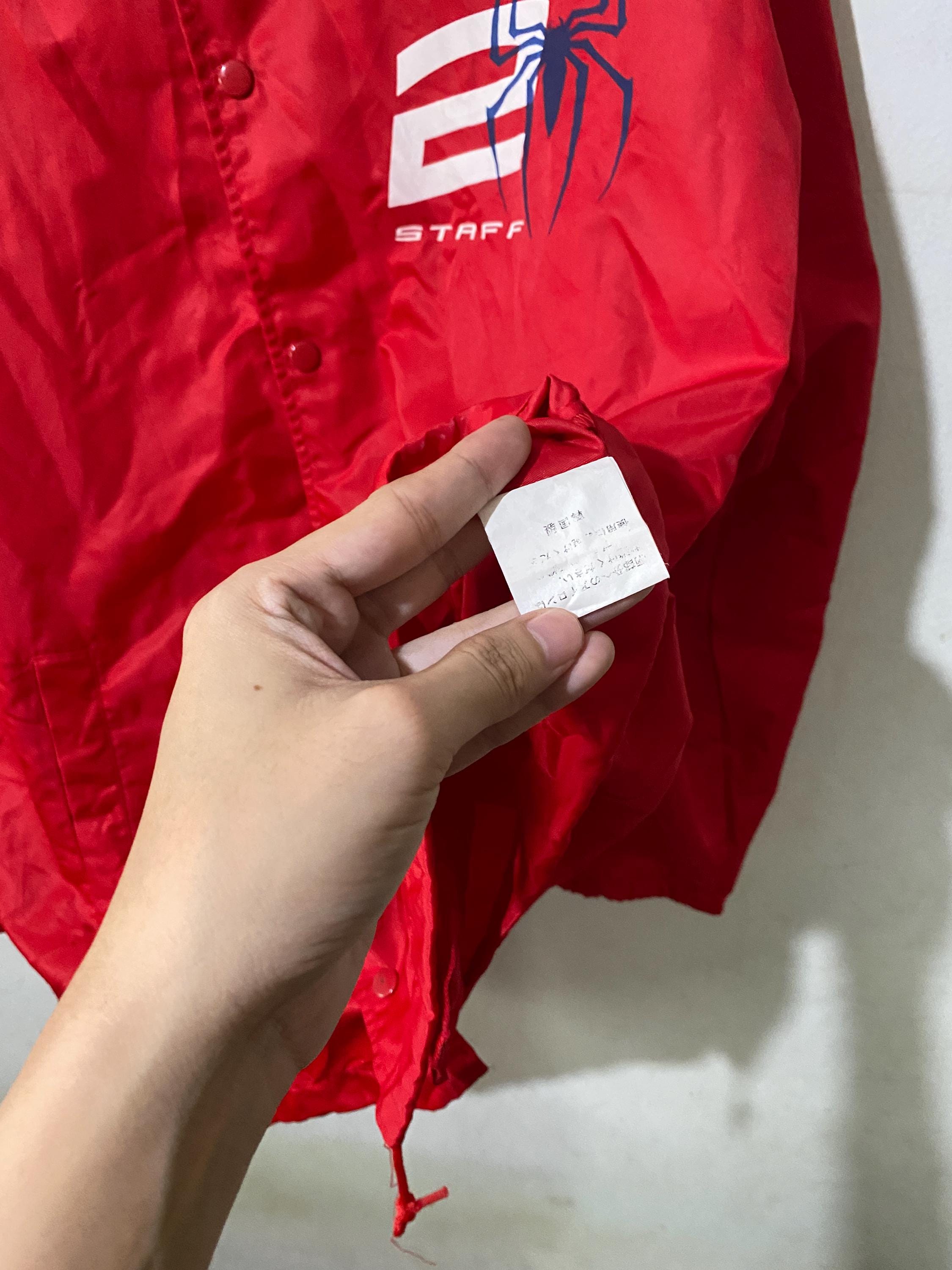 【美品】【希少品】スパイダーマン 2 スタッフ ナイロン ジャケット アウター Vintage 2004 Spider-man 2 Staff Jacket Movie Promo Windbreaker