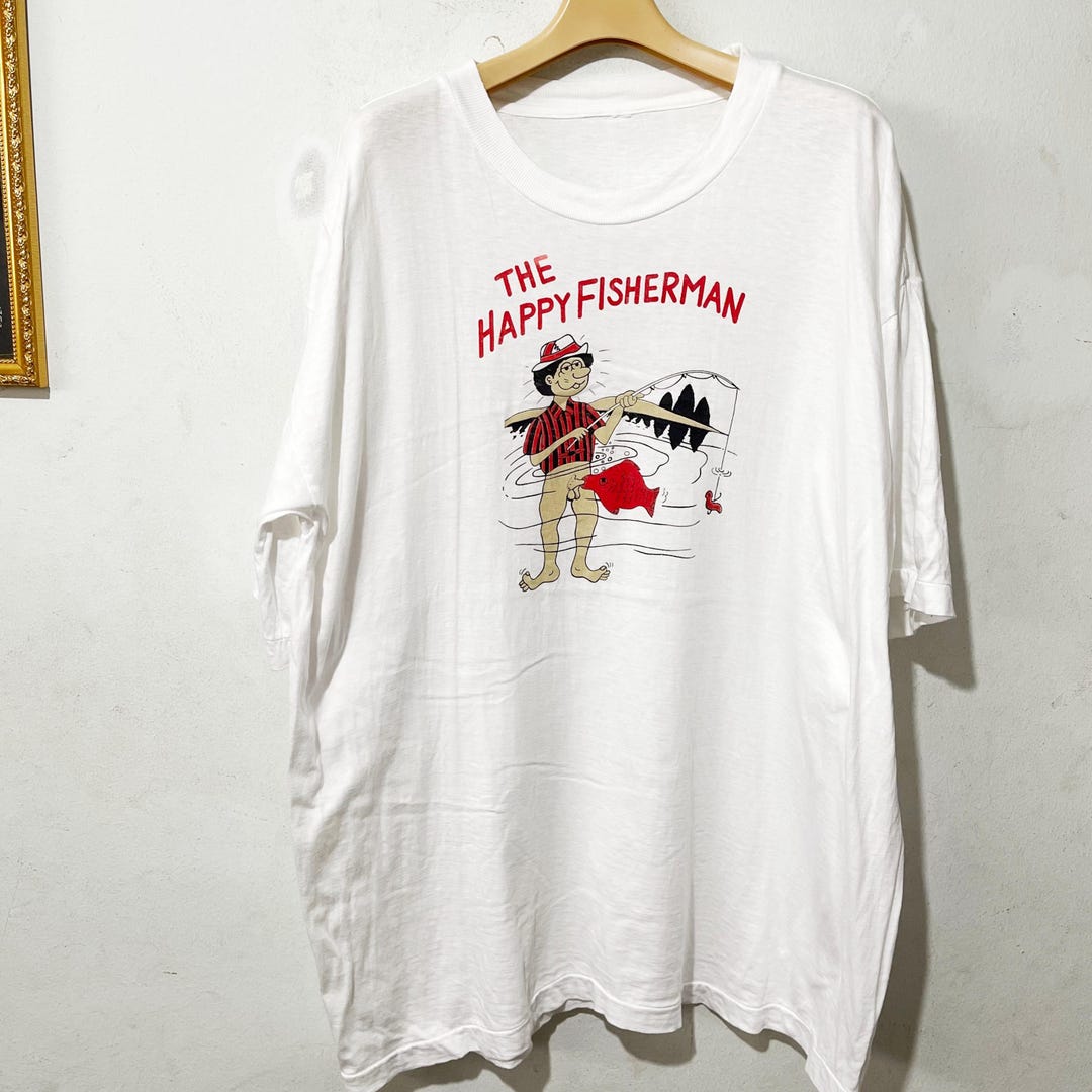 90s USA製 FISHING RULE Ｔシャツ 釣り フィッシング 90s USA製 青 プリントTシャツ 釣り 魚 XLサイズ vintage - メルカリ