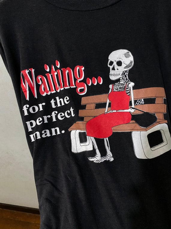 【oan】Elec Skeleton Vintage Washing Short Sleeve T-Shirt Electric Skeleton With Headphones, Skeleton X-ray Women's T
