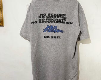 Vtg 90s NO FEAR QUOTE Tshirt Xl / Taking up Too Much Space Skater