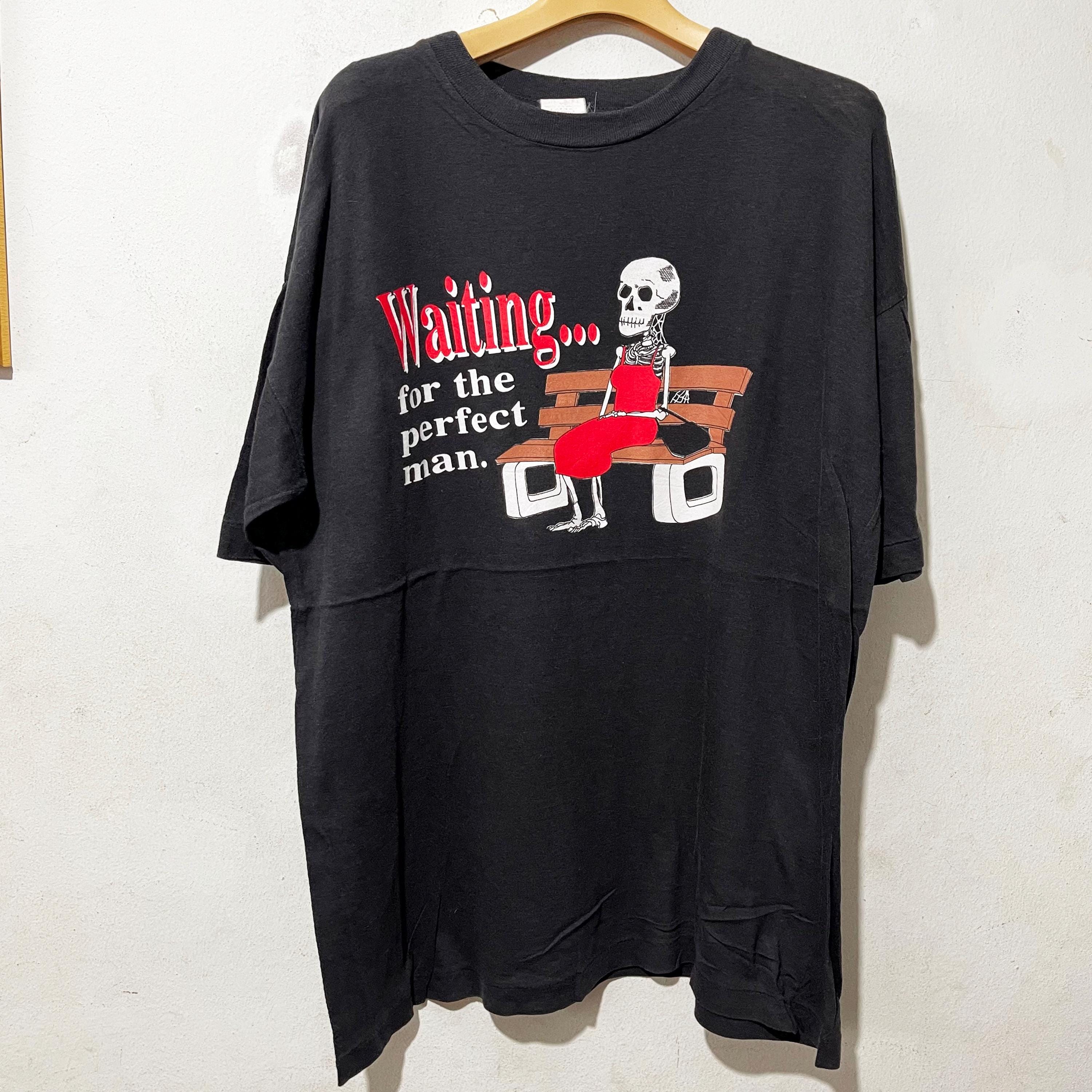 Vintage 90s Waiting for the Perfect Man T-shirt Size XL - Etsy