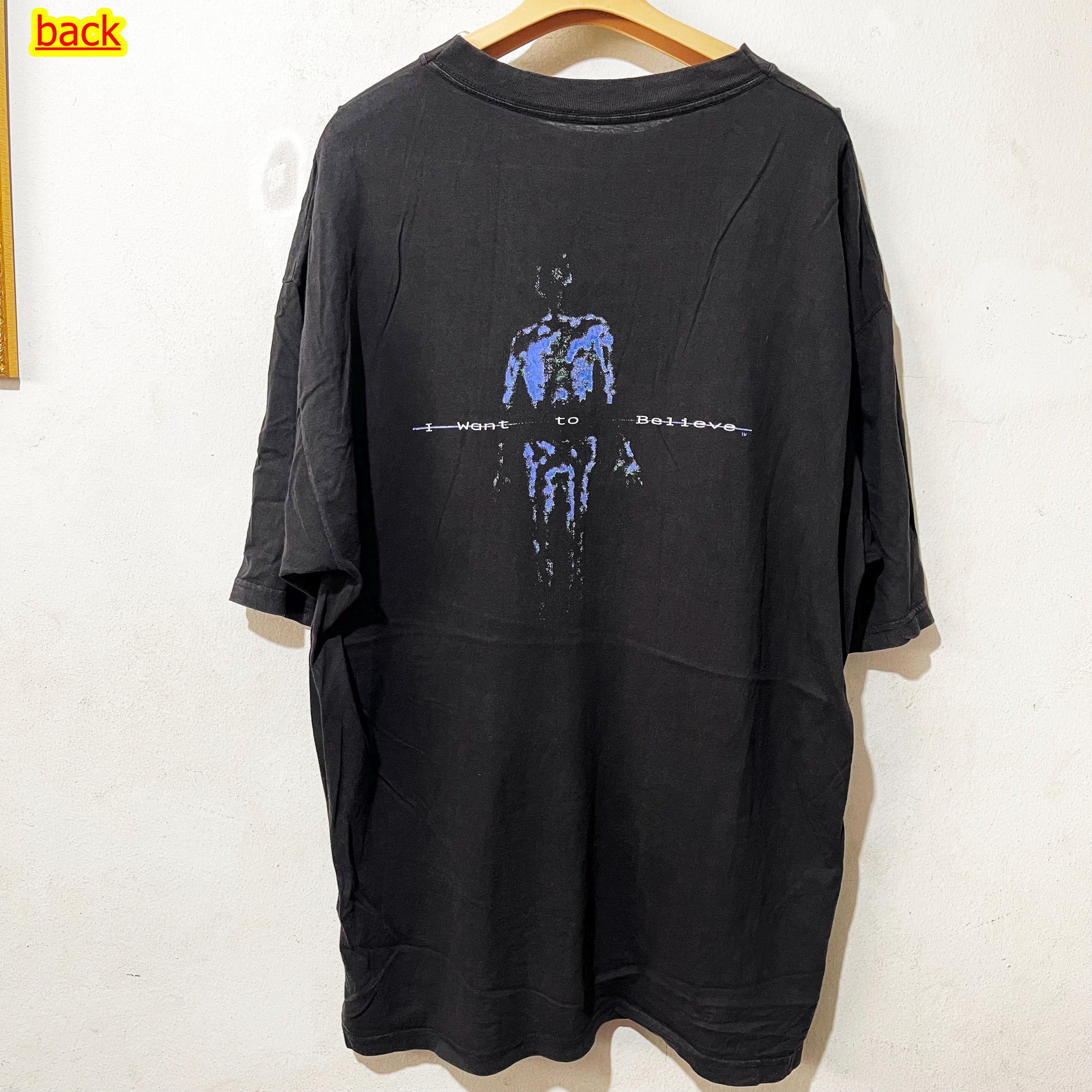 90s X-FILES ヴィンテージ Tシャツ USA製 L 黒 フェード Vintage 90s the X-files T-shirt Size XL - Etsy