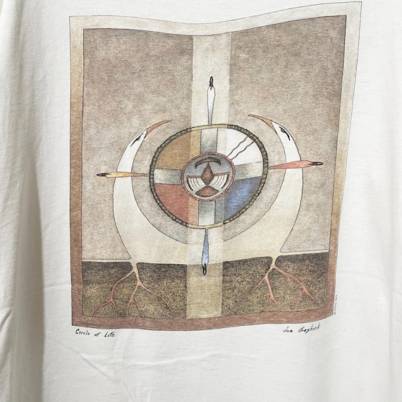 Vintage 90s Joe Geshick Circle of Life T-shirt Size XL - Etsy
