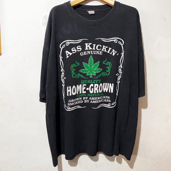 Vintage Ass Kickin Home Grown Marijuana T-shirt Size XXL - Etsy