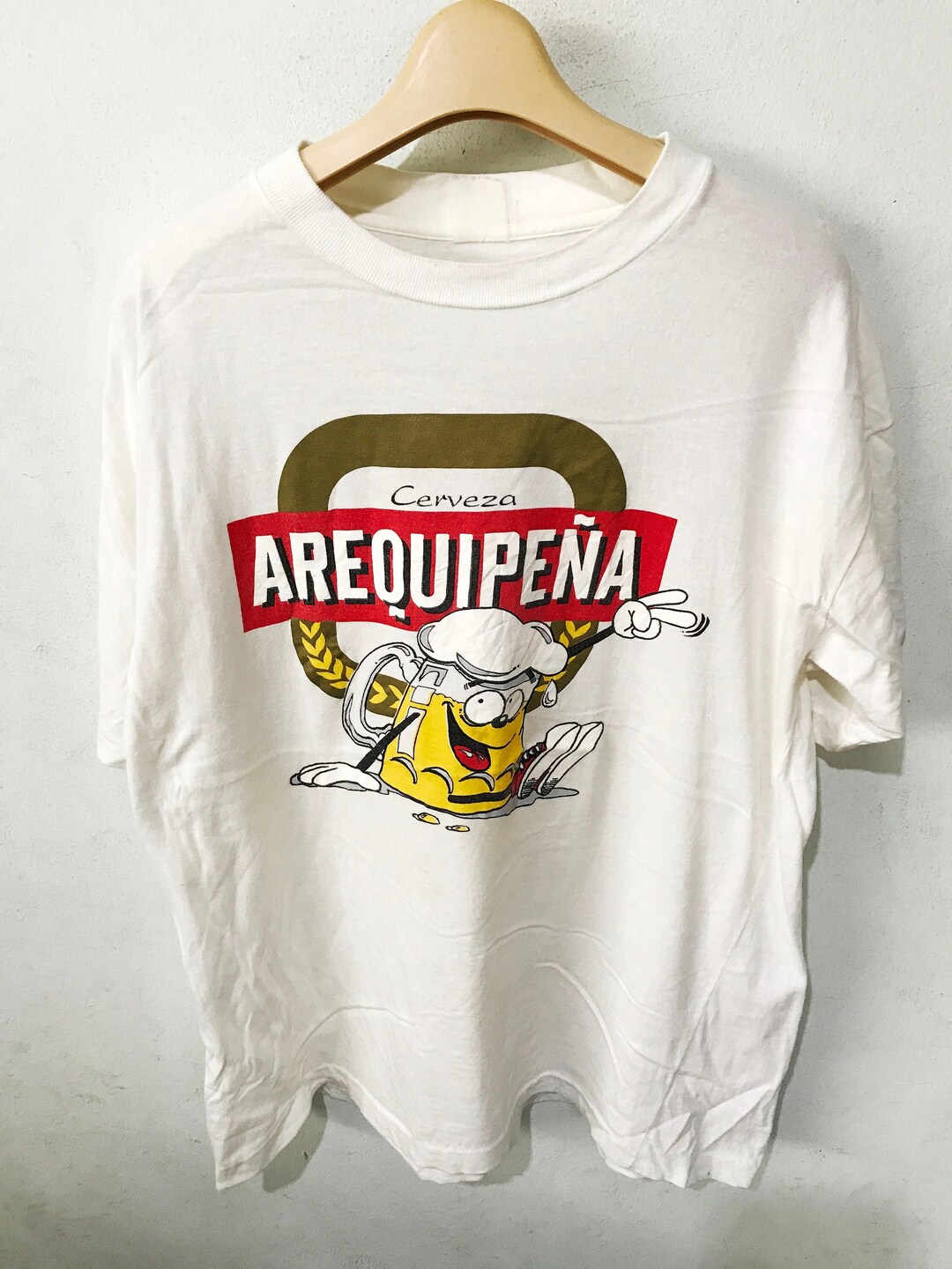 Vintage Cerveza Arequipena Beer Shirt Size M Free Shipping - Etsy
