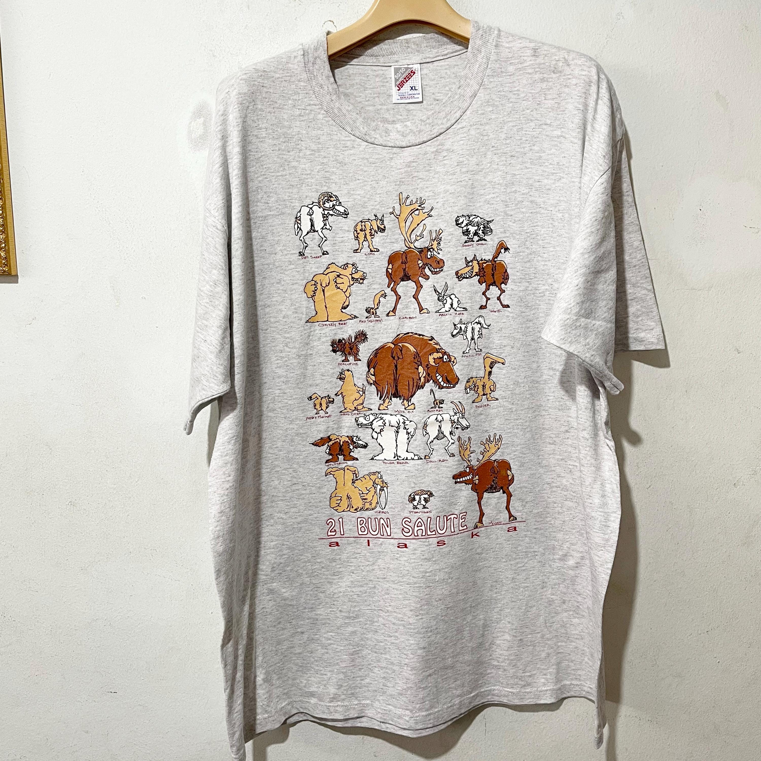 Vintage 90s Alaska 21 Bun Salute T-shirt Size XL - Etsy