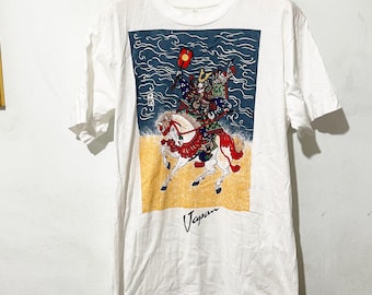 Vintage 90s Japan Samurai Warrior T-Shirt Size M